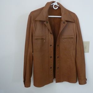 Custom Made Leather Shirt/Jacket Reversible M